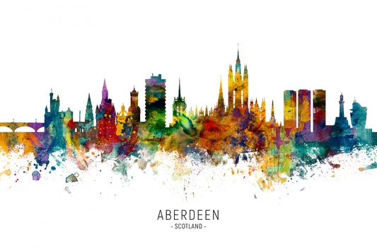Aberdeen Scotland Skyline fototapet