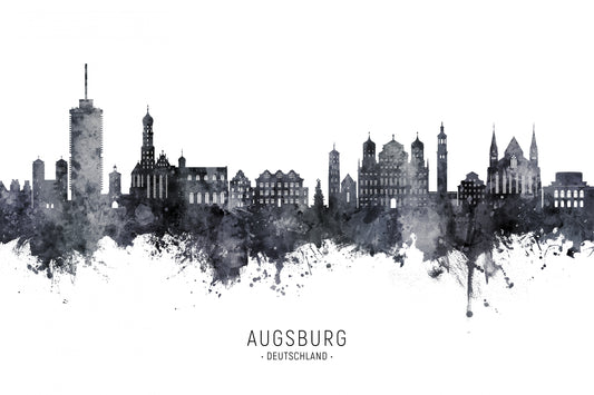 Augsburg Germany Skyline fototapet