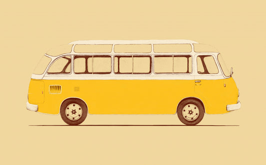 Yellow Van fototapet