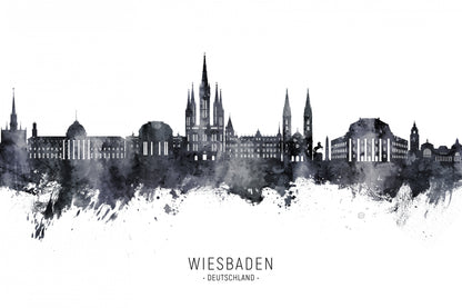 Wiesbaden Germany Skyline fototapet