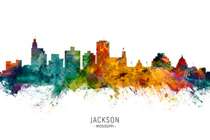 Jackson Mississippi Skyline fototapet