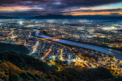 A magical time when day and night blend together fototapet