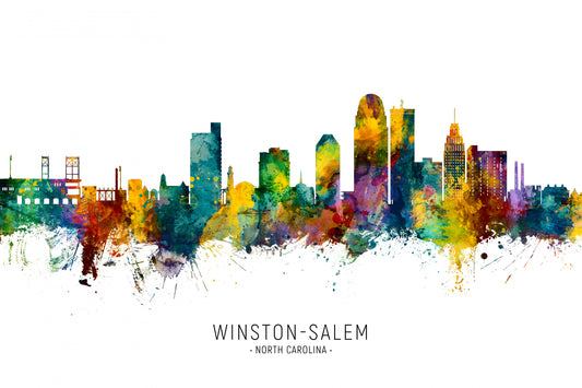 Winston-Salem North Carolina Skyline fototapet