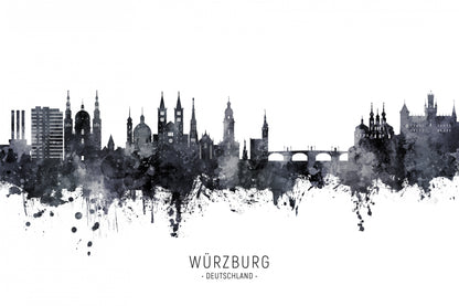 Würzburg Germany Skyline fototapet