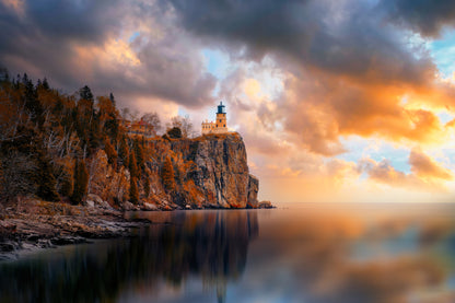 A Cloudy Day at Split Rock Lighthouse fototapet