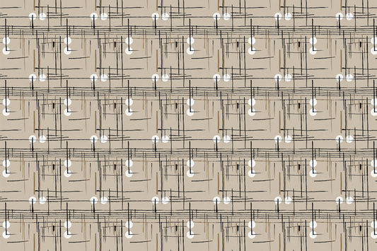 White Dots Pattern fototapet