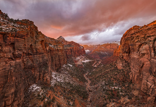 Zion NP -- Overlook Sunset fototapet