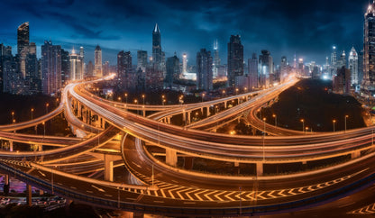 Xing Shanghai by Night fototapet