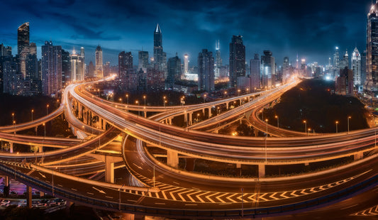 Xing Shanghai by Night fototapet