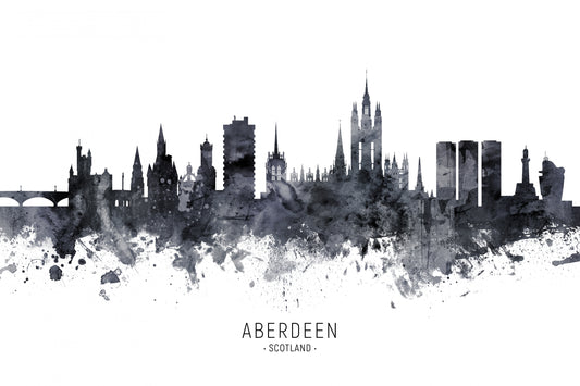 Aberdeen Scotland Skyline fototapet