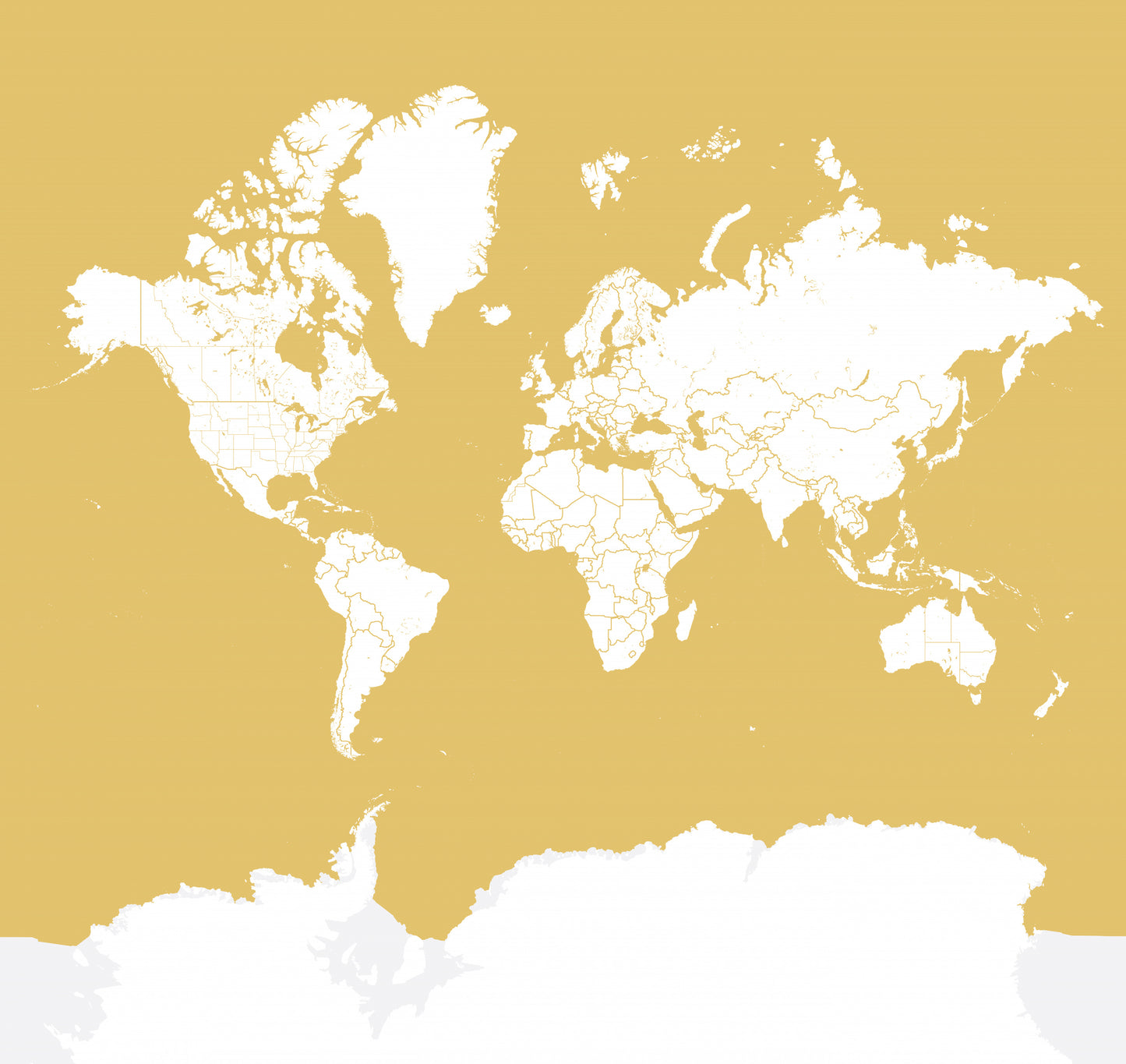 Andrew world map silhouette fototapet