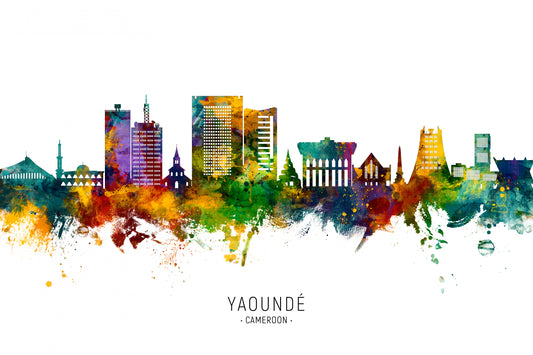 Yaoundé Cameroon Skyline fototapet