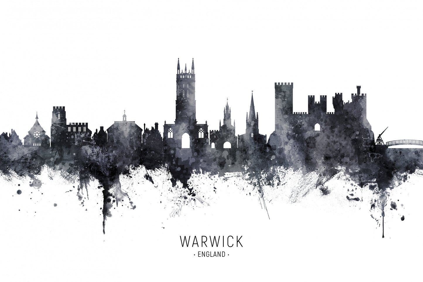Warwick England Skyline fototapet