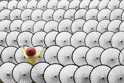 White Umbrella fototapet