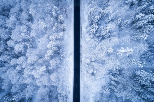 A Frosty Road fototapet