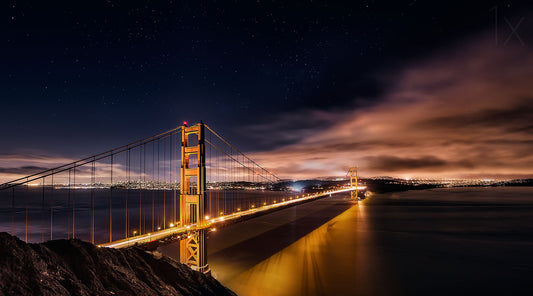 Golden Gate to Stars fototapet