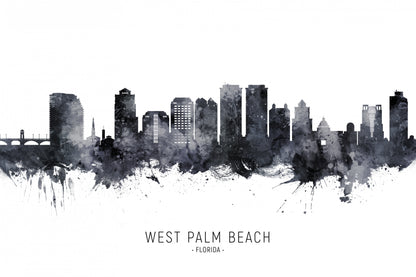 West Palm Beach Florida Skyline fototapet