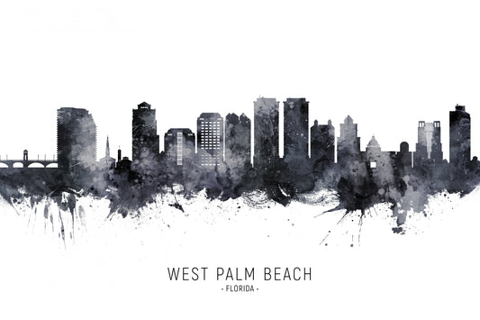 West Palm Beach Florida Skyline fototapet