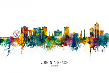 Virginia Beach Virginia Skyline fototapet
