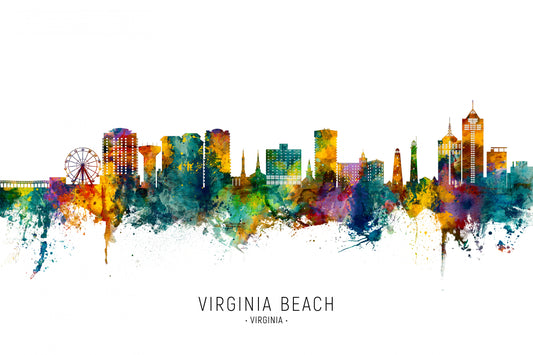 Virginia Beach Virginia Skyline fototapet