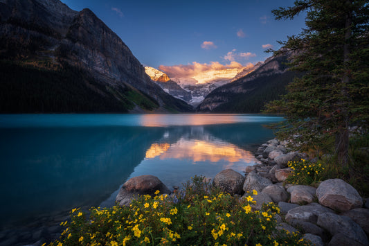 Golden Throne of Lake Louise fototapet