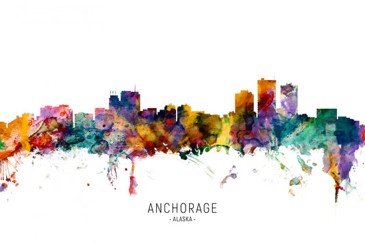 Anchorage Alaska Skyline fototapet