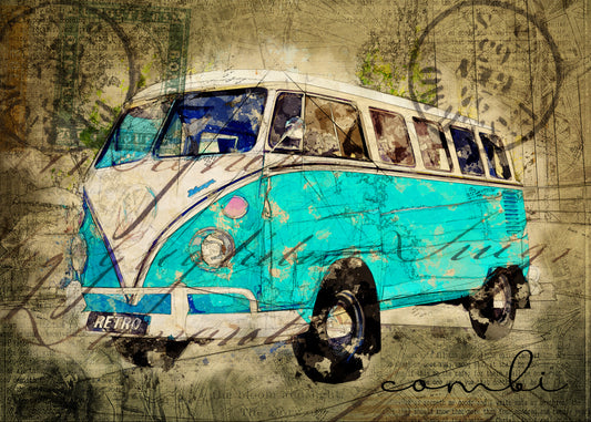 vw combi tosca fototapet