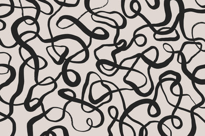 Wriggled Lines Square fototapet