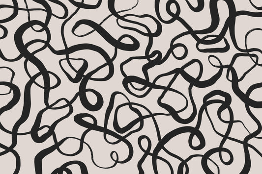 Wriggled Lines Square fototapet