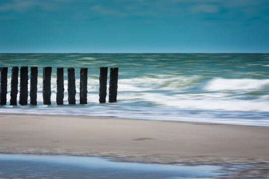 White waves fototapet