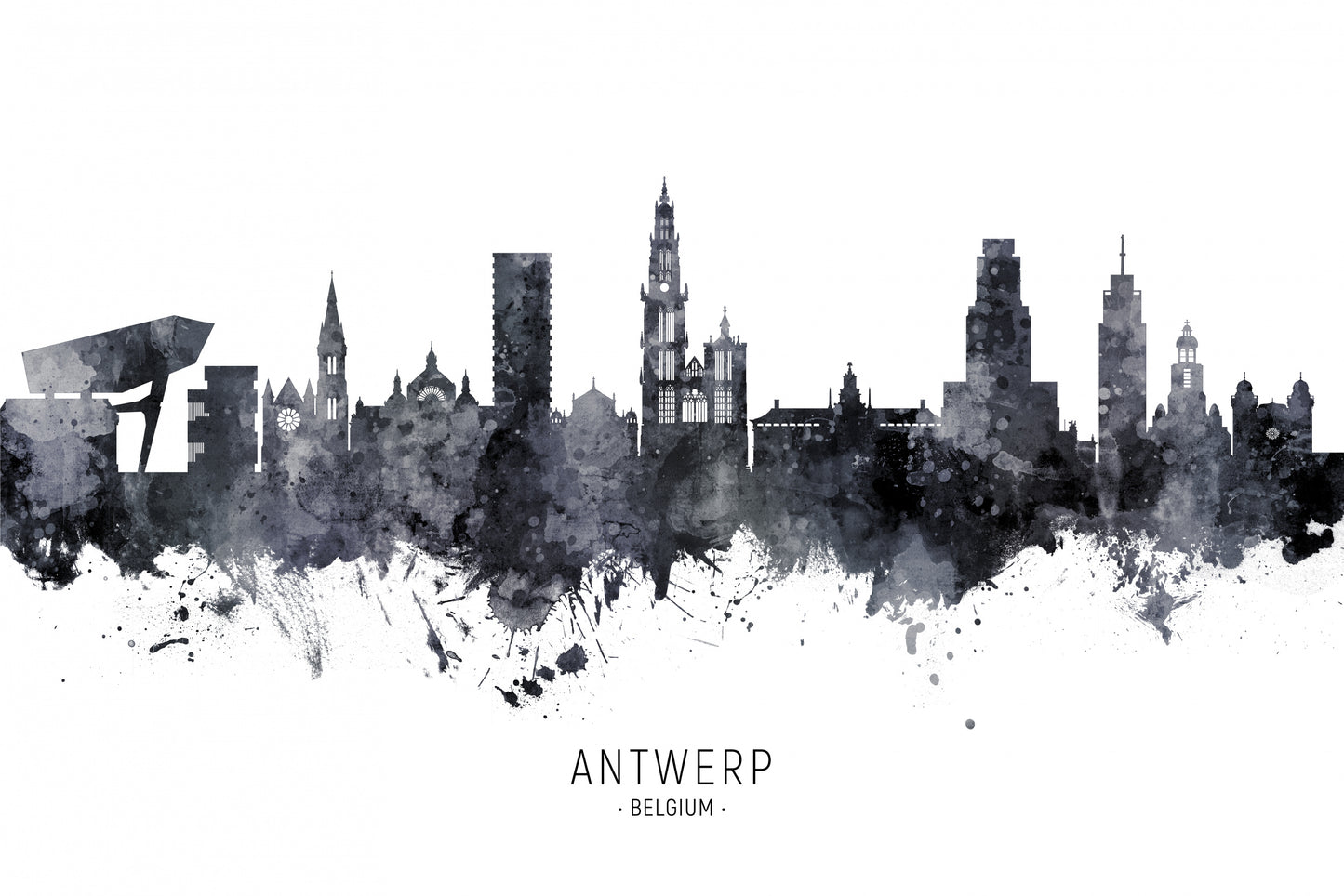 Antwerp Belgium Skyline fototapet