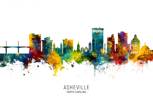 Asheville North Carolina Skyline fototapet