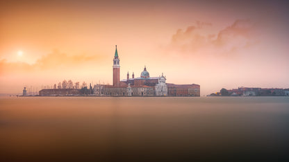 Venice pink sunrise fototapet
