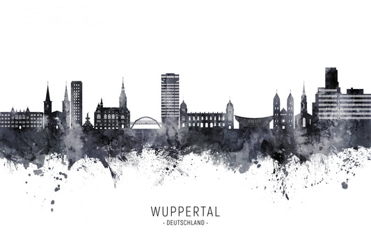 Wuppertal Germany Skyline fototapet