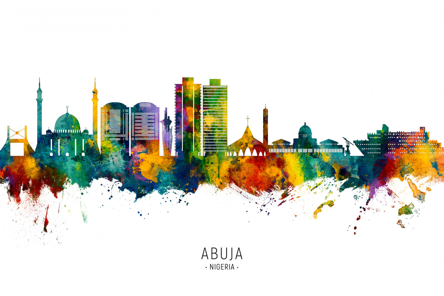 Abuja Nigeria Skyline fototapet