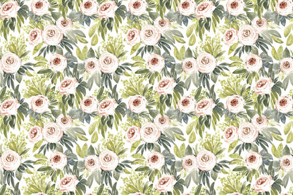 Ananada watercolor botanical pattern fototapet