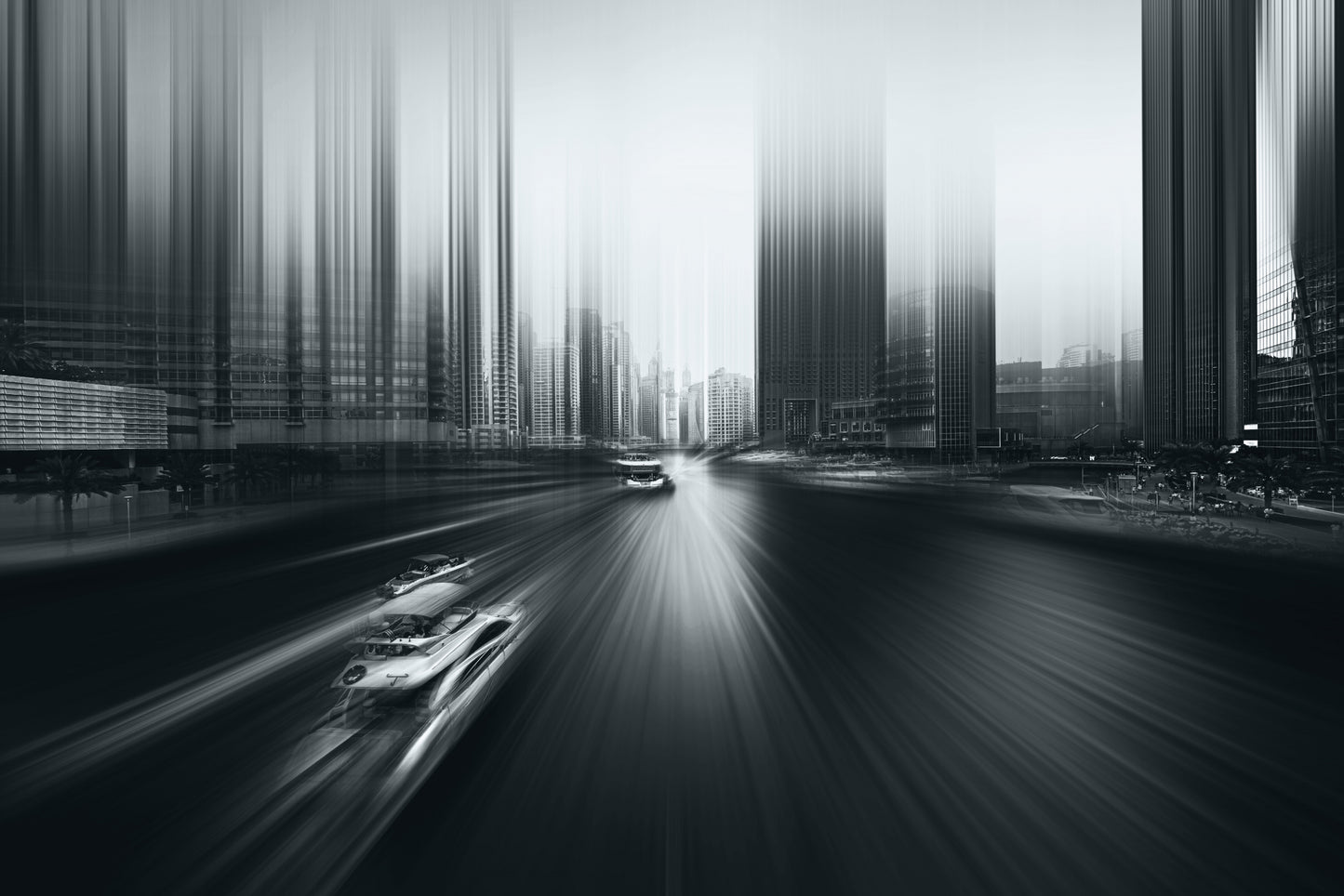 Acceleration - Monochrome fototapet