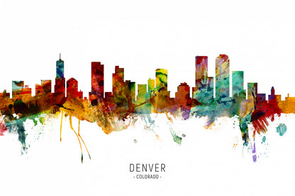 Denver Colorado Skyline fototapet