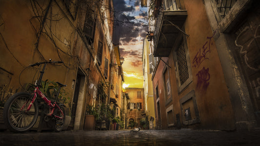 Vicolo della torre Roma fototapet