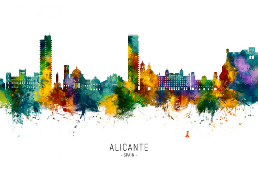 Alicante Spain Skyline fototapet