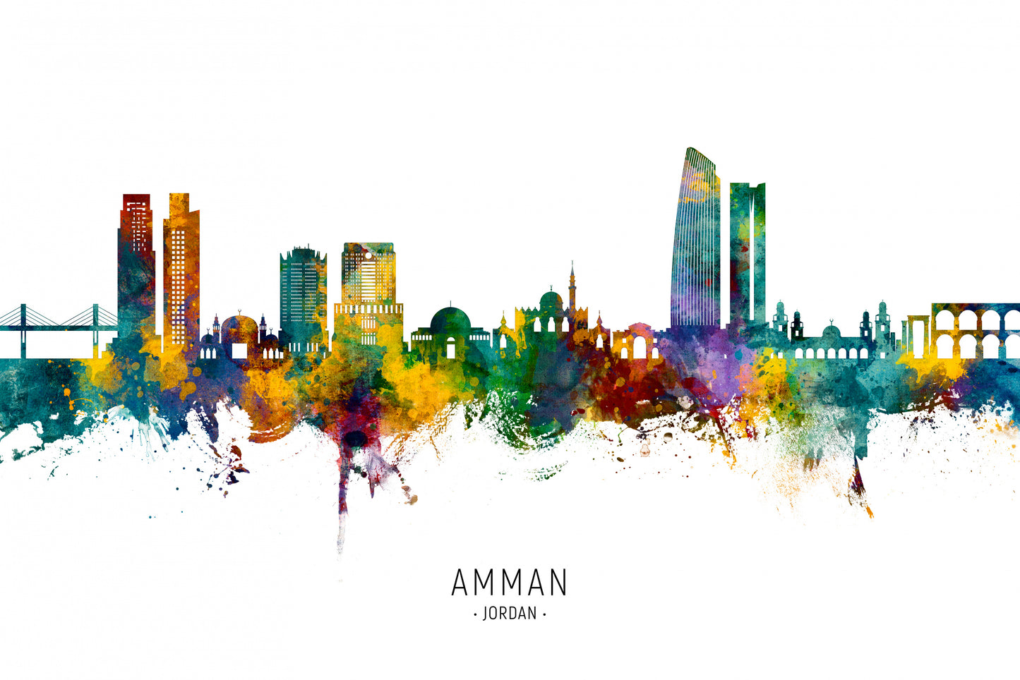 Amman Skyline fototapet