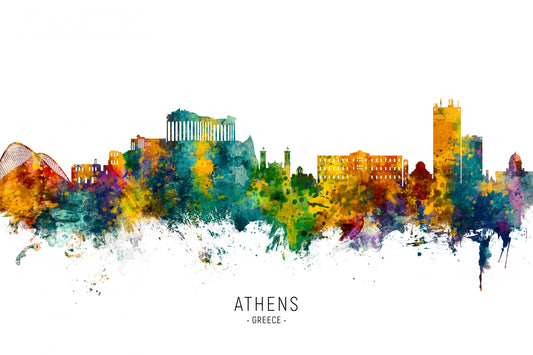 Athens Greece Skyline fototapet