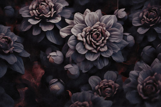 Autumn Flowers Watercolor Art fototapet