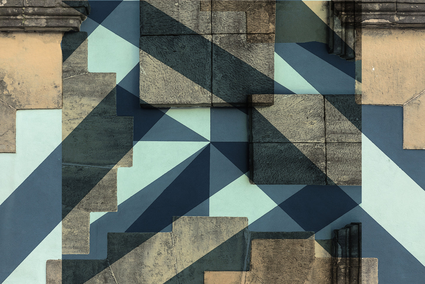 Abstract blocks 02 fototapet