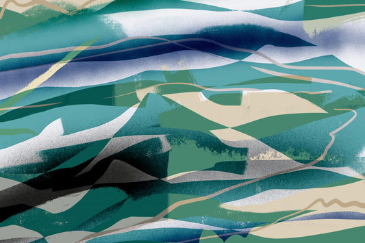 Abstraction in landscape fototapet