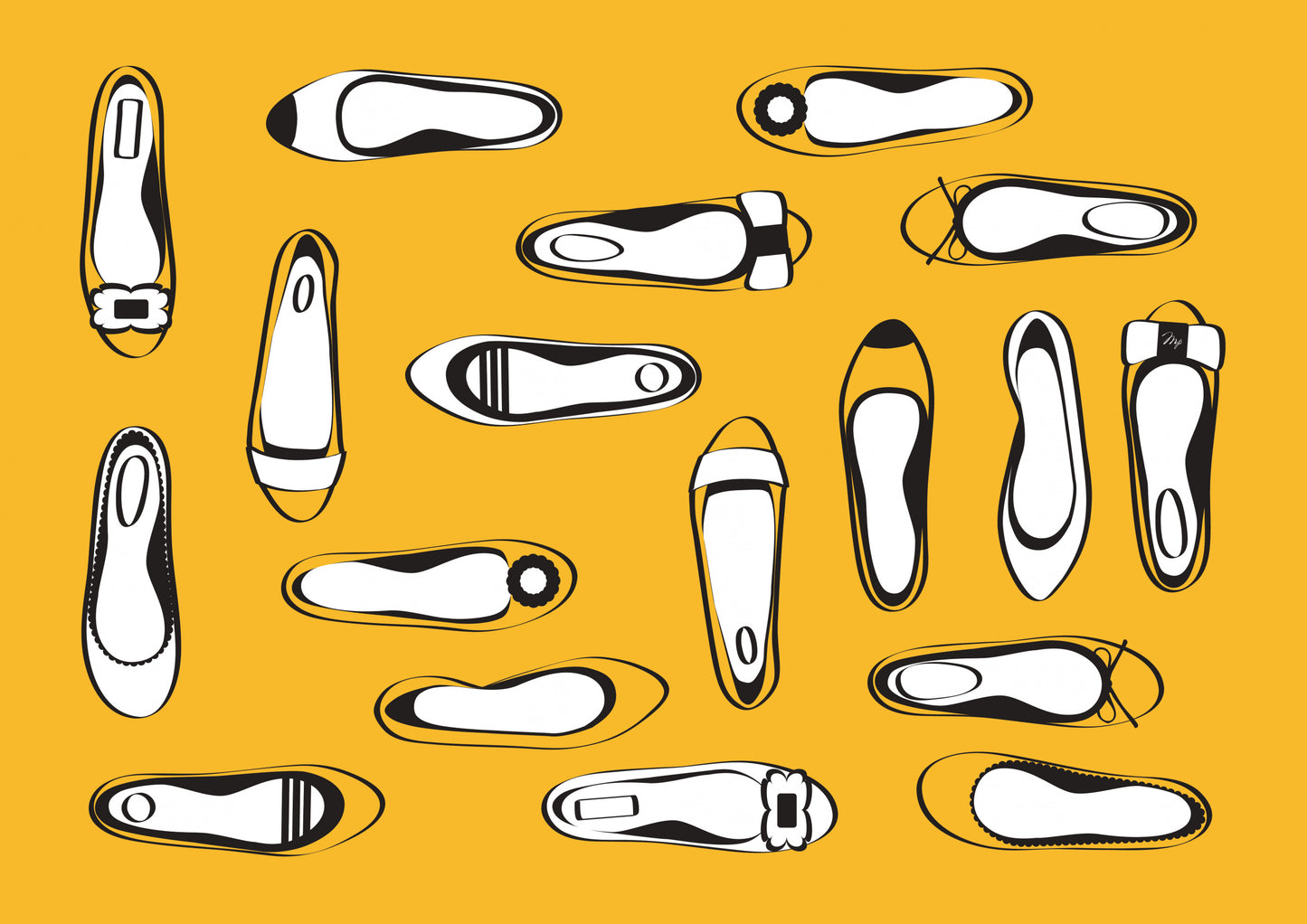 Yellow Flats fototapet