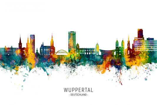 Wuppertal Germany Skyline fototapet