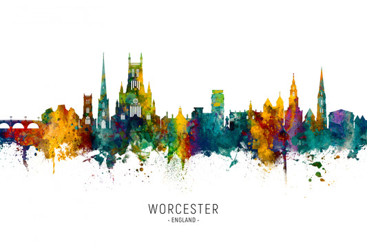 Worcester England Skyline fototapet
