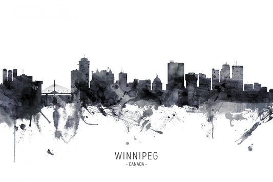 Winnipeg Canada Skyline fototapet