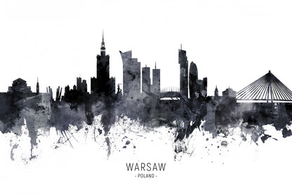 Warsaw Poland Skyline fototapet